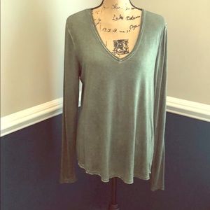 Olive green top